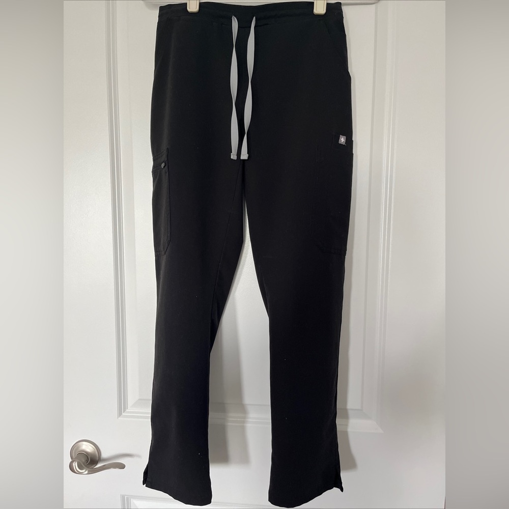Figs Black Yola Skinny Scrub Pants XS